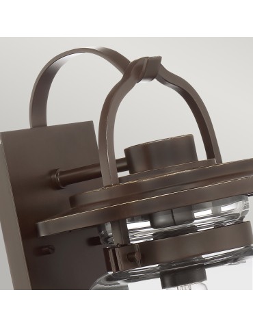 Quintiesse Lasalle medium wall lantern - 1 light source IP44 Elstead Lighting QN-LASALLE-M-WT - product 2