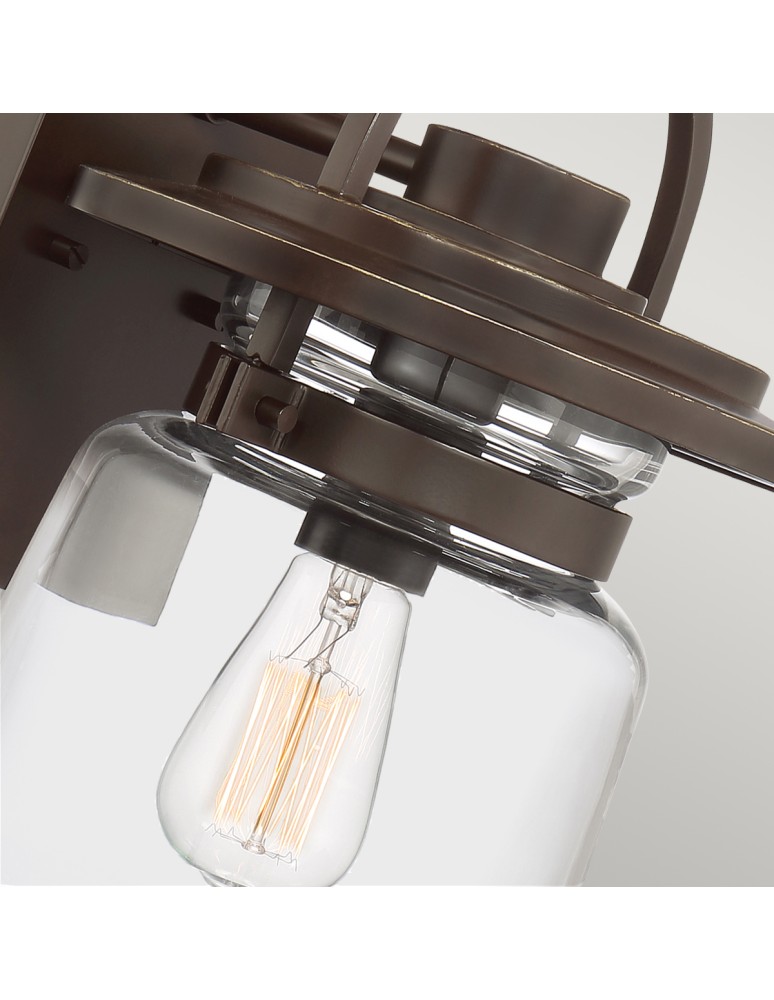 Quintiesse Średnia latarnia naścienna Lasalle - 1 źródło światła IP44 Elstead Lighting QN-LASALLE-M-WT