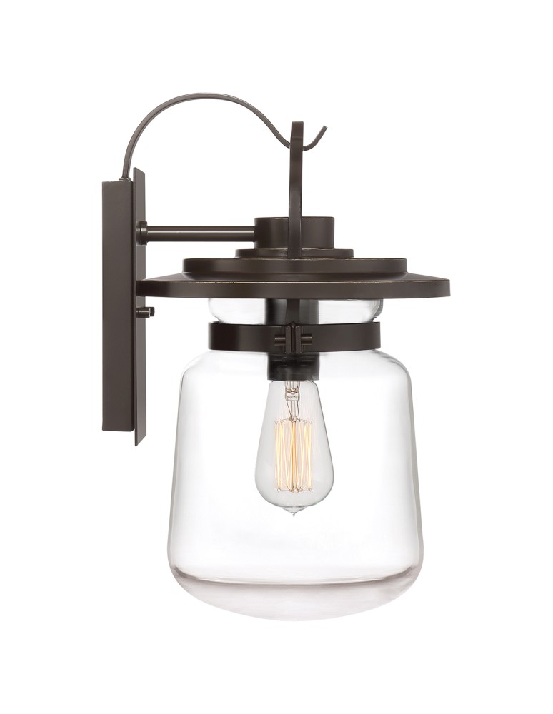 Outdoor wall lamps - Quintiesse Lasalle medium wall lantern - 1 light source IP44 Elstead Lighting QN-LASALLE-M-WT - product kolory-swiatla.pl 7