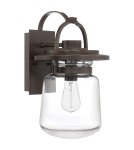 Quintiesse Średnia latarnia naścienna Lasalle - 1 źródło światła IP44 Elstead Lighting QN-LASALLE-M-WT