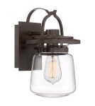 Outdoor wall lamps - Quintiesse Small wall lantern Lasalle - 1 light source IP44 Elstead Lighting QN-LASALLE-S-WT - product 1