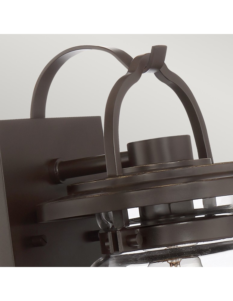 Quintiesse Mała latarnia naścienna Lasalle - 1 źródło światła IP44 Elstead Lighting QN-LASALLE-S-WT