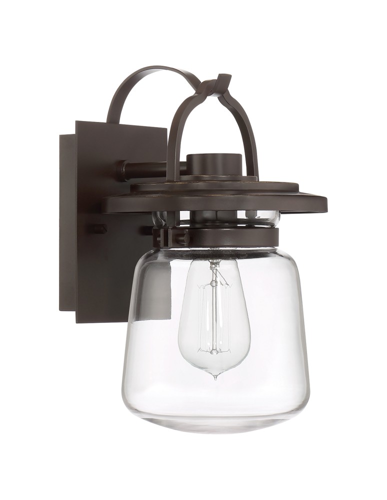 Quintiesse Mała latarnia naścienna Lasalle - 1 źródło światła IP44 Elstead Lighting QN-LASALLE-S-WT
