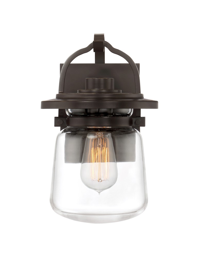 Quintiesse Mała latarnia naścienna Lasalle - 1 źródło światła IP44 Elstead Lighting QN-LASALLE-S-WT