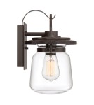 Outdoor wall lamps - Quintiesse Small wall lantern Lasalle - 1 light source IP44 Elstead Lighting QN-LASALLE-S-WT - product 7