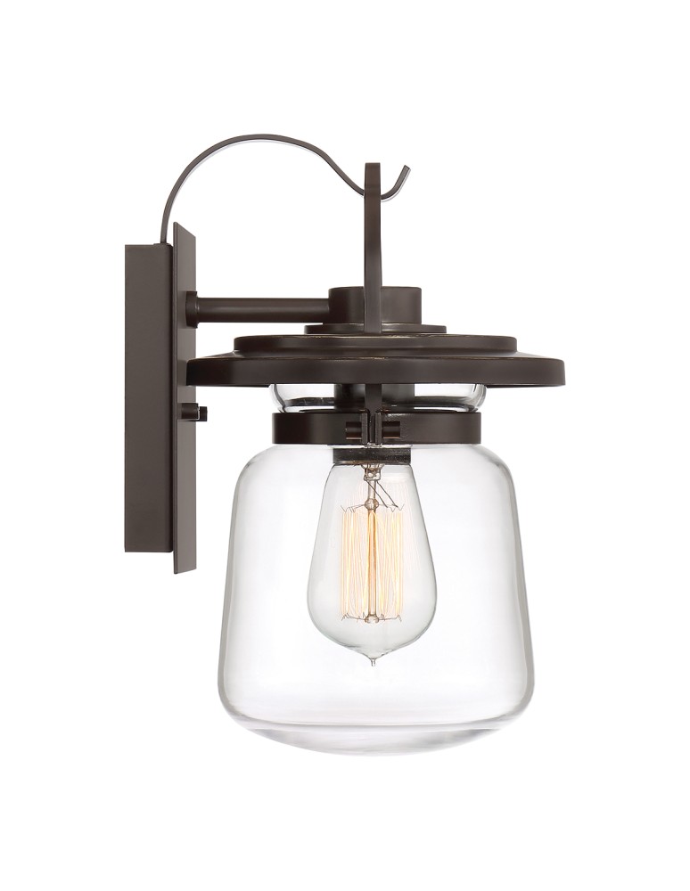 Quintiesse Mała latarnia naścienna Lasalle - 1 źródło światła IP44 Elstead Lighting QN-LASALLE-S-WT
