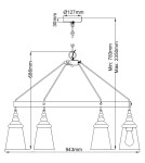 Quintiesse Żyrandol Loras - 6 źródeł światła Elstead Lighting QN-LORAS6
