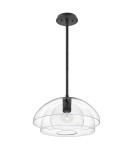 Pendant lamps - Quintiesse Lotus Pendant Lamp / Semi-Plaf - 1 light source - Black Elstead Lighting QN-LOTUS-P-BLK - product 1