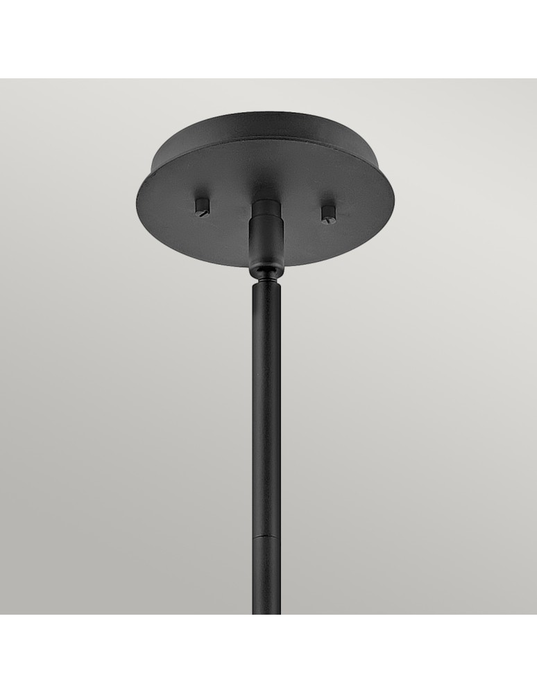 Pendant lamps - Quintiesse Lotus Pendant Lamp / Semi-Plaf - 1 light source - Black Elstead Lighting QN-LOTUS-P-BLK - product kolory-swiatla.pl 2