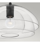 Pendant lamps - Quintiesse Lotus Pendant Lamp / Semi-Plaf - 1 light source - Black Elstead Lighting QN-LOTUS-P-BLK - product 4