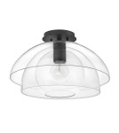 Quintiesse Lampa wisząca / Półplafon Lotus - 1 źródło światła - Czarna Elstead Lighting QN-LOTUS-P-BLK