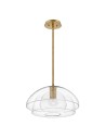 Quintiesse Lotus pendant lamp / semi-flame - 1 light source - Old brass Elstead Lighting QN-LOTUS-P-HBR