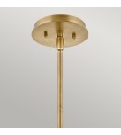 Quintiesse Lampa wisząca / Półplafon Lotus - 1 źródło światła - Stary mosiądz Elstead Lighting QN-LOTUS-P-HBR