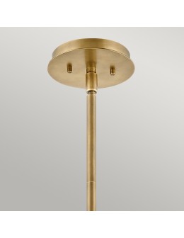 Quintiesse Lotus pendant lamp / semi-flame - 1 light source - Old brass Elstead Lighting QN-LOTUS-P-HBR - product 2
