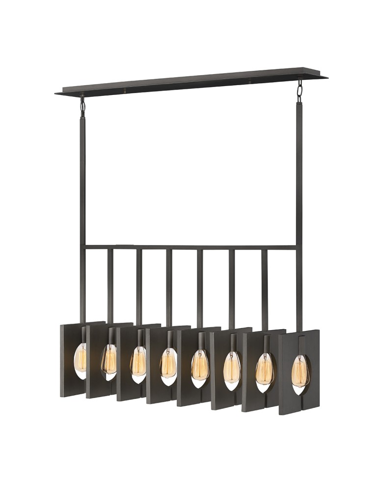 Quintiesse Żyrandol Ludlow - 8 źródeł światła - Szczotkowany grafit Elstead Lighting QN-LUDLOW8-GR