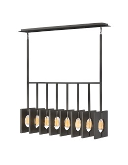 Quintiesse Ludlow chandelier - 8 light sources - Brushed graphite Elstead Lighting QN-LUDLOW8-GR