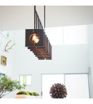 Pendant lamps over the island - Quintiesse Ludlow chandelier - 8 light sources - Brushed graphite Elstead Lighting QN-LUDLOW8-GR - product 2