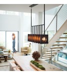 Pendant lamps over the island - Quintiesse Ludlow chandelier - 8 light sources - Brushed graphite Elstead Lighting QN-LUDLOW8-GR - product 3