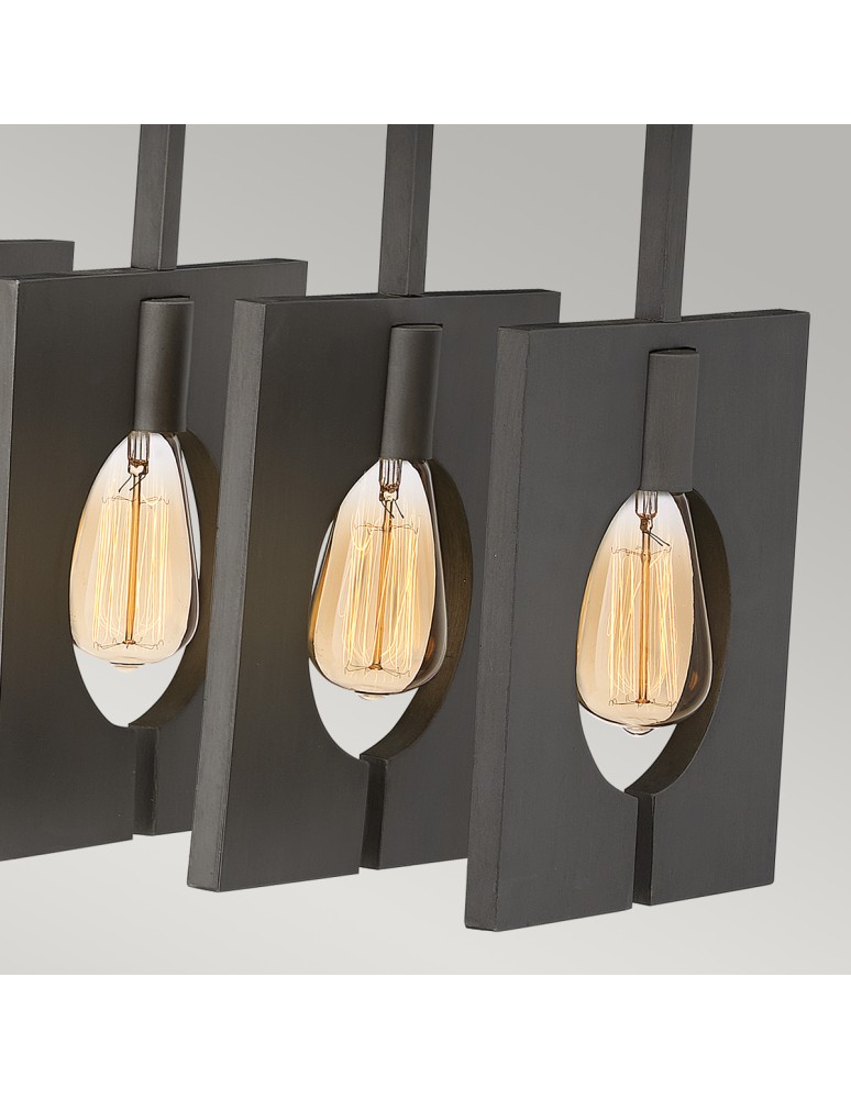 Pendant lamps over the island - Quintiesse Ludlow chandelier - 8 light sources - Brushed graphite Elstead Lighting QN-LUDLOW8-GR - product kolory-swiatla.pl 5