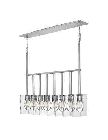 Quintiesse Żyrandol Ludlow - 8 źródeł światła - Polerowany nikiel Elstead Lighting QN-LUDLOW8-PN