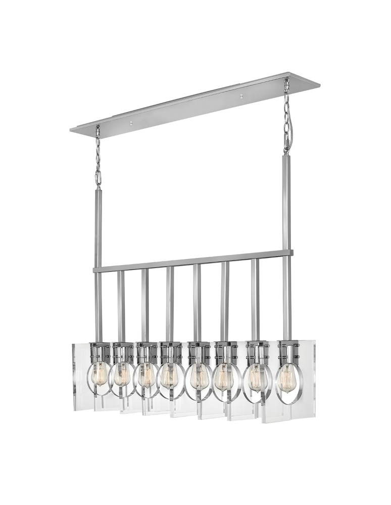 Quintiesse Żyrandol Ludlow - 8 źródeł światła - Polerowany nikiel Elstead Lighting QN-LUDLOW8-PN