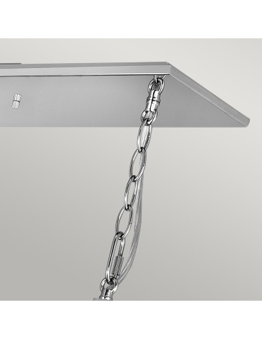 Quintiesse Ludlow Chandelier - 8 light sources - Polished Nickel Elstead Lighting QN-LUDLOW8-PN - product 2