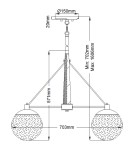 Quintiesse Żyrandol Marilyn - 4 źródła światła Elstead Lighting QN-MARILYN4