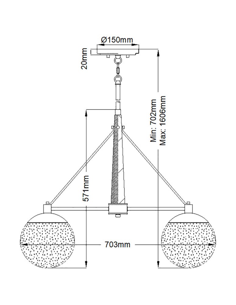 Pendant lamps - Quintiesse Marilyn chandelier - 4 light sources Elstead Lighting QN-MARILYN4 - product kolory-swiatla.pl 8
