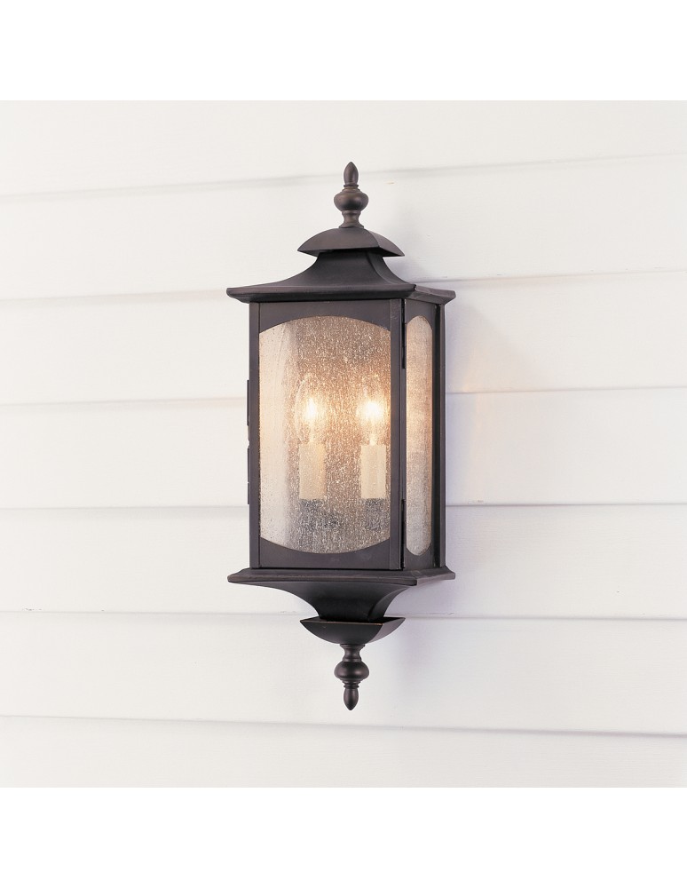 Quintiesse Średnia latarnia naścienna Market Square - 2 źródła światła IP44 Elstead Lighting QN-MARKET-SQUARE-M