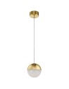 Quintiesse Moonlit small LED pendant lamp - Champagne gold Elstead Lighting QN-MOONLIT-P-CG