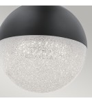 Pendant lamps spheres - Quintiesse Moonlit small LED pendant lamp - Matte black Elstead Lighting QN-MOONLIT-P-MBK - product 3