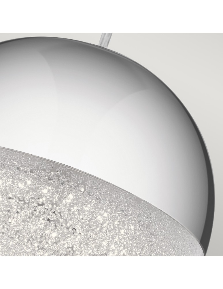 Pendant lamps spheres - Quintiesse Moonlit small LED pendant lamp - Polished chrome Elstead Lighting QN-MOONLIT-P-PC - product kolory-swiatla.pl 3