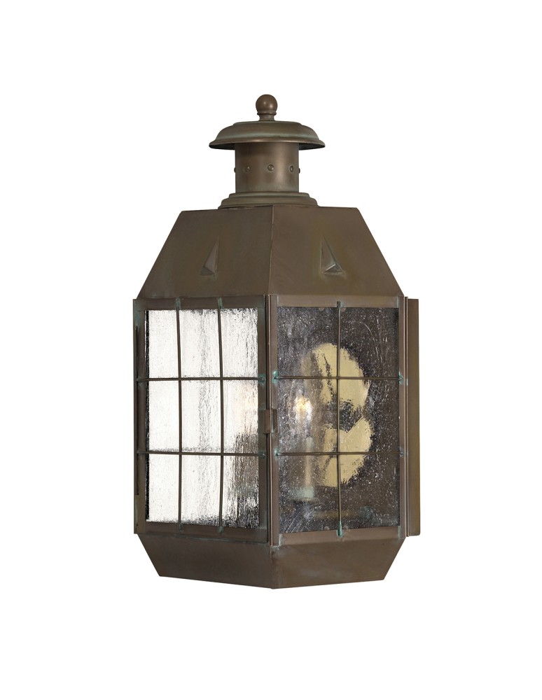 Outdoor wall lamps - Quintiesse Large Nantucket wall lantern - 2 light sources IP44 Elstead Lighting QN-NANTUCKET-L-AS - product kolory-swiatla.pl 1