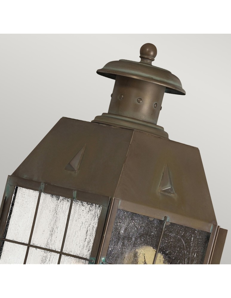 Quintiesse Duża latarnia naścienna Nantucket - 2 źródła światła IP44 Elstead Lighting QN-NANTUCKET-L-AS