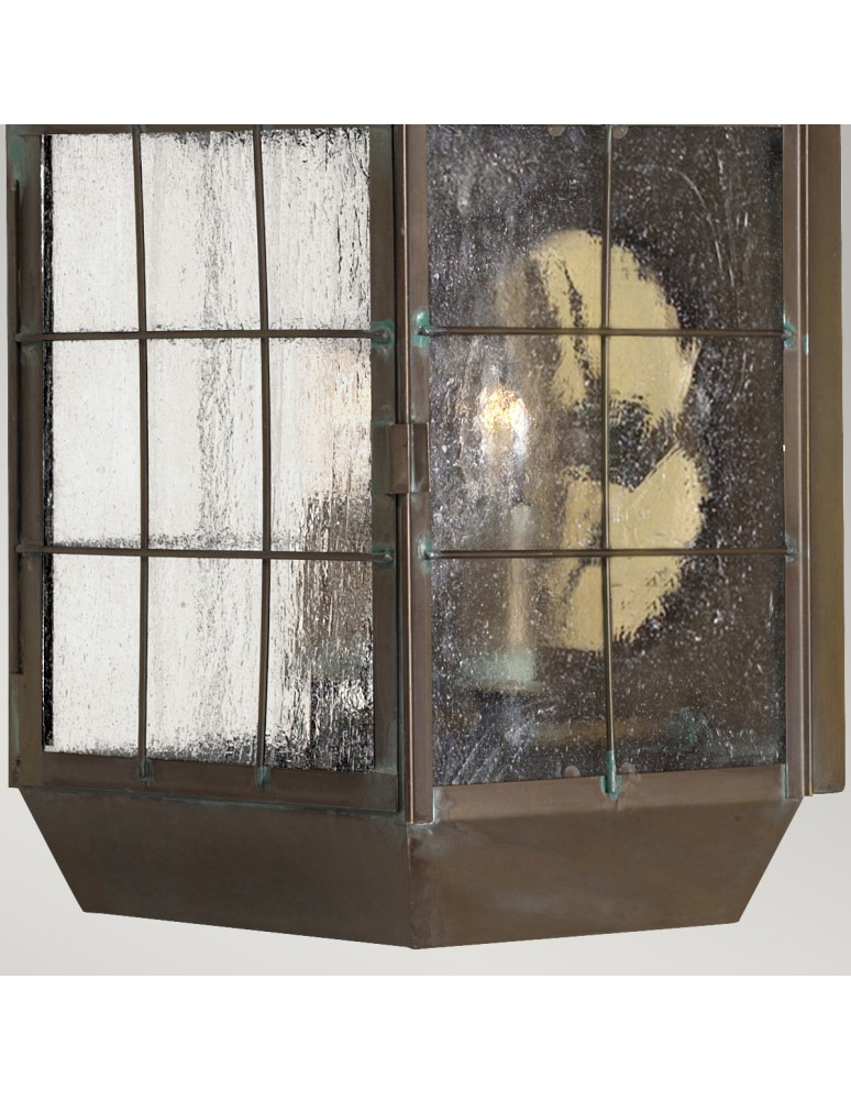 Quintiesse Duża latarnia naścienna Nantucket - 2 źródła światła IP44 Elstead Lighting QN-NANTUCKET-L-AS