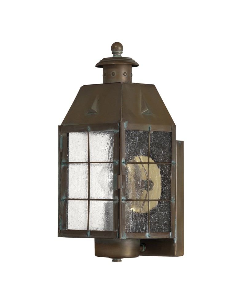 Outdoor wall lamps - Quintiesse Nantucket medium wall lantern - 1 light source IP44 Elstead Lighting QN-NANTUCKET-M-AS - product kolory-swiatla.pl 1