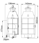 Quintiesse Średnia latarnia naścienna Nantucket - 1 źródło światła IP44 Elstead Lighting QN-NANTUCKET-M-AS