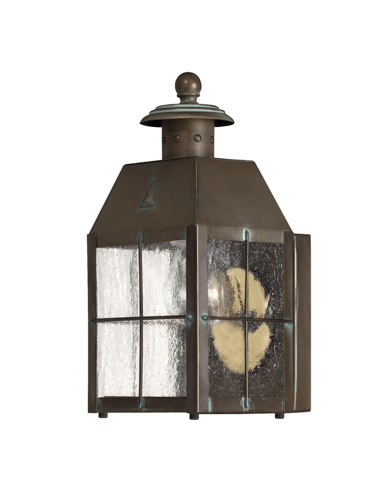 Outdoor wall lamps - Quintiesse Small wall lantern Nantucket - 1 light source IP44 Elstead Lighting QN-NANTUCKET-XS-AS - product kolory-swiatla.pl 1