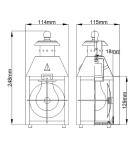 Outdoor wall lamps - Quintiesse Small wall lantern Nantucket - 1 light source IP44 Elstead Lighting QN-NANTUCKET-XS-AS - product 4