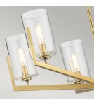 Quintiesse Żyrandol Nye - 6 źródeł światła - Szczotkowany naturalny mosiądz Elstead Lighting QN-NYE6-BNB