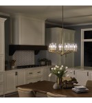 Quintiesse Żyrandol Nye - 6 źródeł światła - Szczotkowany naturalny mosiądz Elstead Lighting QN-NYE6-BNB