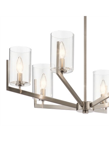 Quintiesse Nye Chandelier - 6 light sources - Classic pewter Elstead Lighting QN-NYE6-CLP - product 2