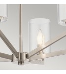 Modern chandeliers - Quintiesse Nye Chandelier - 6 light sources - Classic pewter Elstead Lighting QN-NYE6-CLP - product 4