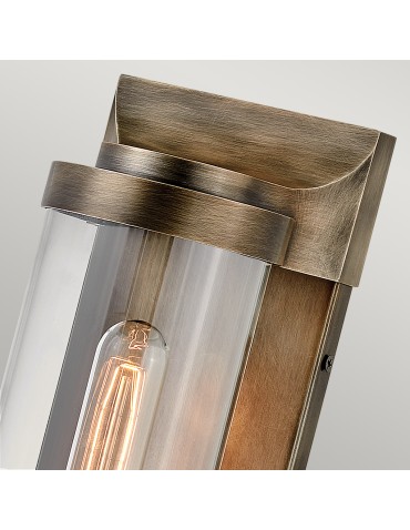 Quintiesse Pearson medium wall lantern - 1 light source - Oxidized bronze IP44 Elstead Lighting QN-PEARSON-M-BU - product 2