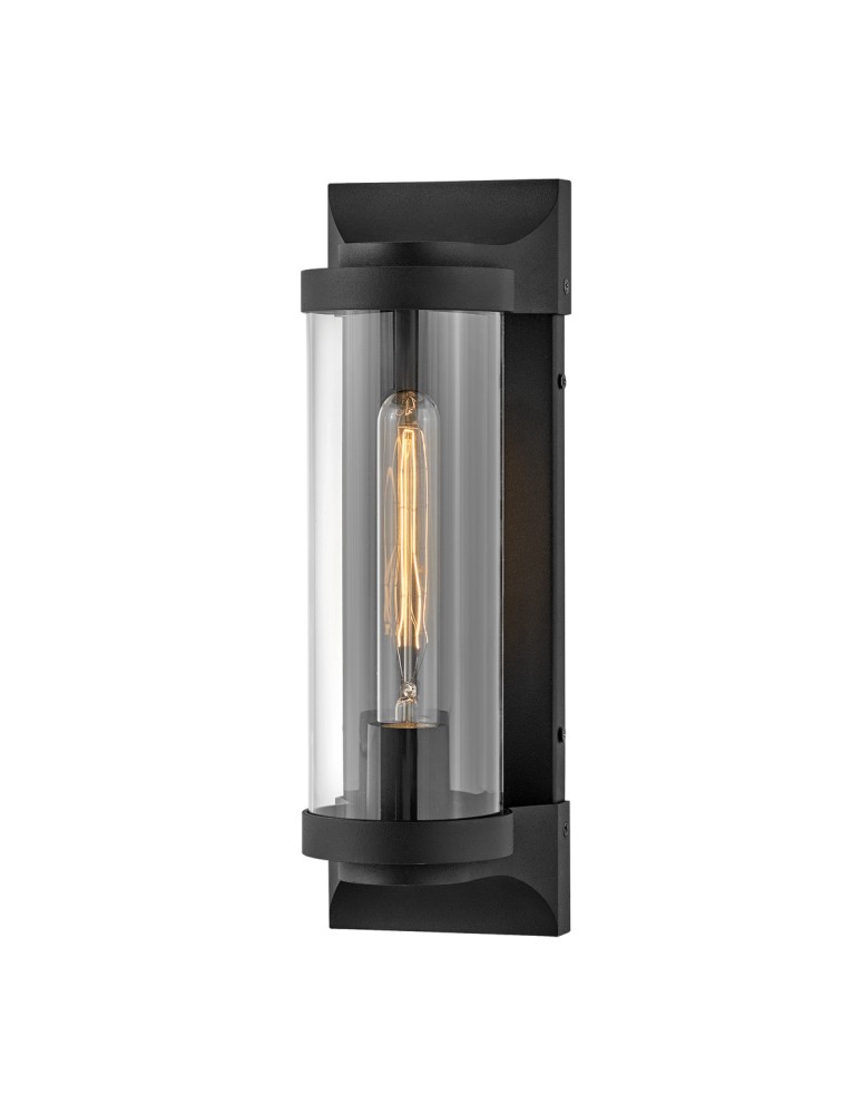 Outdoor wall lamps - Quintiesse Pearson medium wall lantern - 1 light source - Textured black IP44 Elstead Lighting QN-PEARSON-M - product kolory-swiatla.pl 1