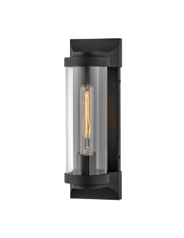 Quintiesse Średnia latarnia naścienna Pearson - 1 źródło światła - Teksturowana czerń IP44 Elstead Lighting QN-PEARSON-M