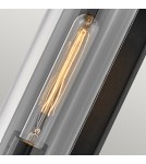 Quintiesse Średnia latarnia naścienna Pearson - 1 źródło światła - Teksturowana czerń IP44 Elstead Lighting QN-PEARSON-M