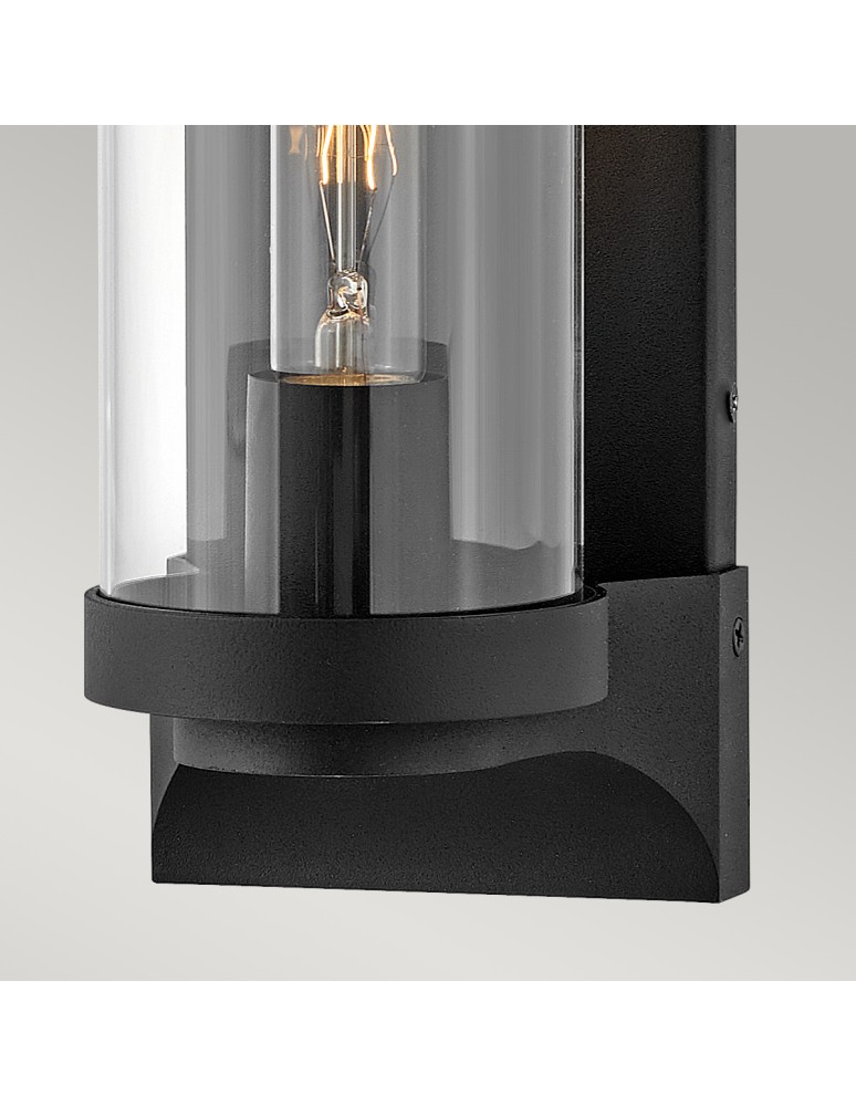 Outdoor wall lamps - Quintiesse Pearson medium wall lantern - 1 light source - Textured black IP44 Elstead Lighting QN-PEARSON-M - product kolory-swiatla.pl 4