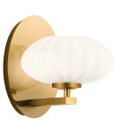 Bathroom wall lamps - Quintiesse Pim wall lamp - 1 light source - Gold IP44 Elstead Lighting QN-PIM1-FXG - product 1