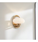Bathroom wall lamps - Quintiesse Pim wall lamp - 1 light source - Gold IP44 Elstead Lighting QN-PIM1-FXG - product 6